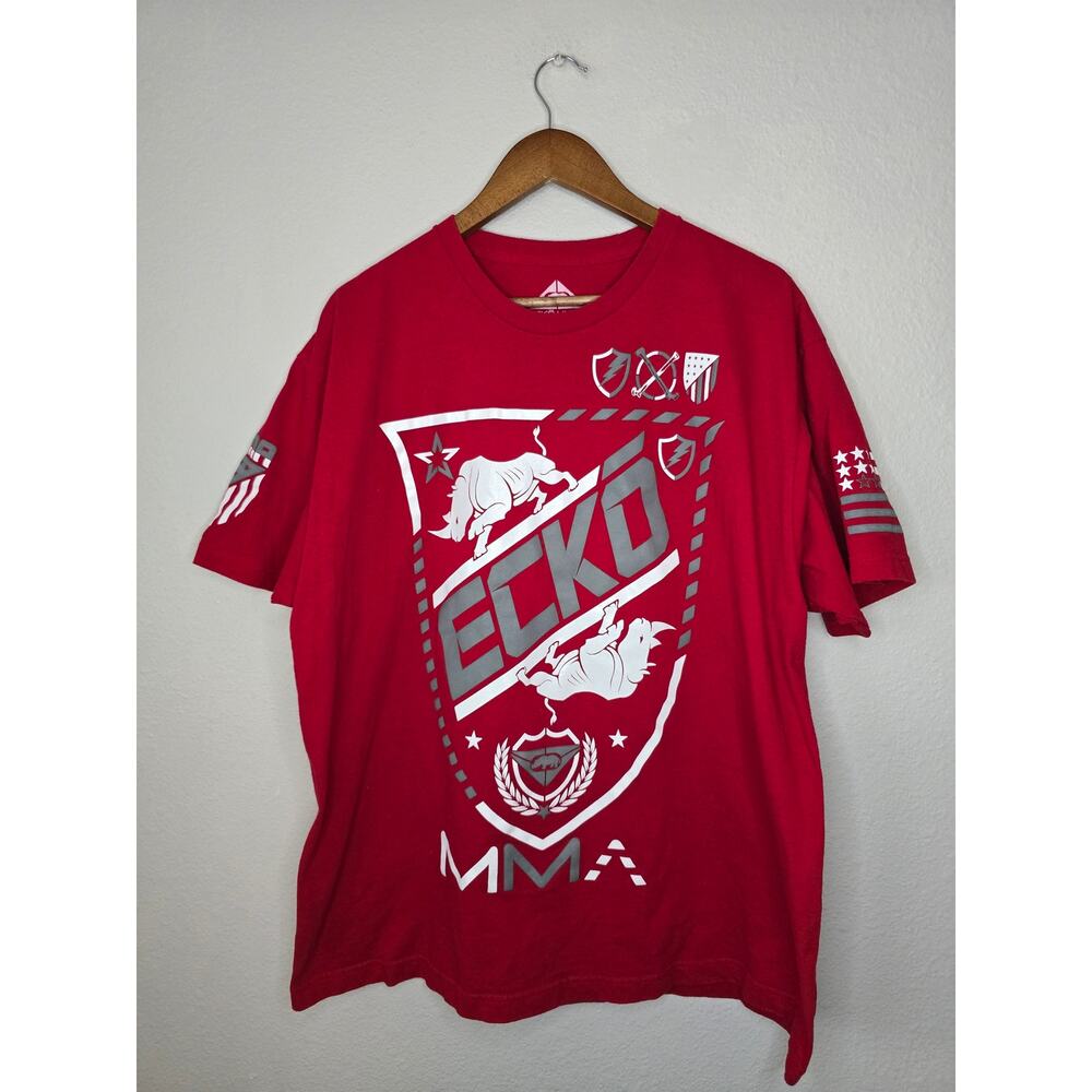 Vintage Ecko Untld MMA Shirt 2XL Short Sleeve Fightwear Streewear Tee Y2K